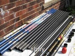 16 Metre Browning Carboxy Titanium Power Carp Pole 4 Tops Nice