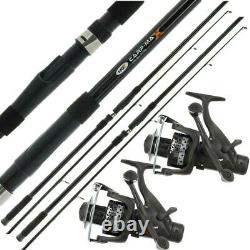 2 Ngt Carp Max 12ft 2pc Carp Coarse Fishing Rod 2 Xpr 6000 Carp Reel Rod Set Up