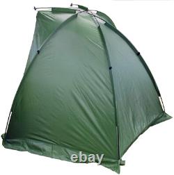 2 Rod Carp Fishing Set Up Kit 8ft Rods Reels Chair net shelter TACKLE PACK ASL