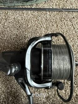 2 X E. S. P Onyx 12 Foot X 3.25 Tc Carp Rod Set Up With Luggage
