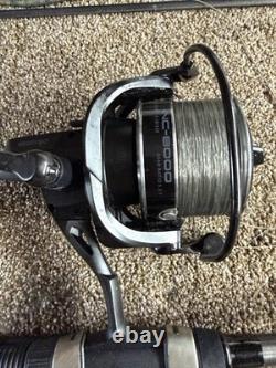 2 X E. S. P Onyx 12 Foot X 3.25 Tc Carp Rod Set Up With Luggage