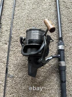 2 X E. S. P Onyx 12 Foot X 3.25 Tc Carp Rod Set Up With Luggage