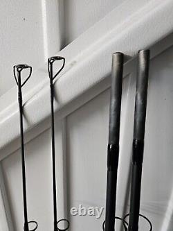 2 X Fox EOS Pro 10ft 3lb 2pc Abbreviated Handle / Carp Fishing Rod