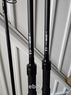 2 X Fox EOS Pro 10ft 3lb 2pc Abbreviated Handle / Carp Fishing Rod