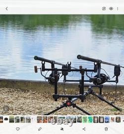 2 X Kaizen Greens 12ft TC3.5LB Rods and 1 X 12ft Kaizen Green Spod Rod