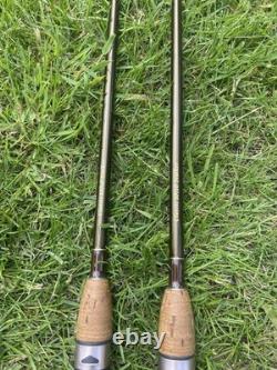2 x Dave Lane Classic Stalker 10/10 carp fishing rods. With Rod Bag