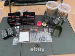 24pc Carp Fishing 2 Rod Set Up Inc Pod Alarms 42 Net Bait Rigs Pva Bags Matt