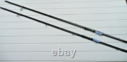 2x 12ft FOX AQUOS CARP FISHING RODS-2.5 & 2.75lb-USED/VGC/NO DECALS FREE POST