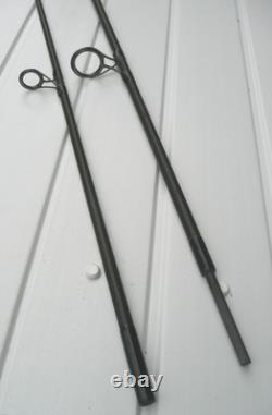 2x 12ft FOX AQUOS CARP FISHING RODS-2.5 & 2.75lb-USED/VGC/NO DECALS FREE POST