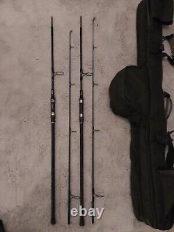 2x Nash 9ft Scope Rods 2.75lb With Rod Bag Carp Fishing Gear Setup