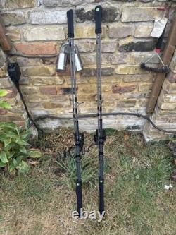 2x Sonik Xtractor Pro Carp Rods 3.25lb Test Curve With Xtractor+ 5000 Reels