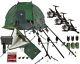 3 Rod Carp Fishing Set Up Kit Rods Reels Chair Net Bait Shelter Pod 10 Ft