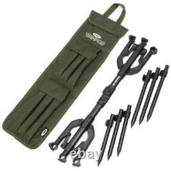 3 Rod Pod Setup Carp Fishing TRI POD Fishing Alarms Receiver & Indicators Rests