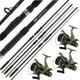 3 X Commando 40 Carp Reel + 3 X Ngt Carp Max 12ft 2pc Carp Coarse Fishing Rod