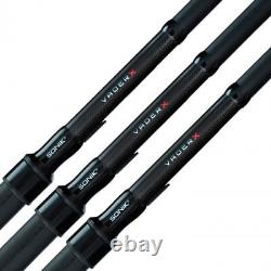 3 X Sonik Vader X Carp Rods 12ft 3lb Carp Fishing 50mm Butt Rings