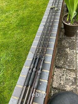 3 x carp fishing rods used