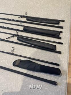 4 rod Shimano Tribal Velocity Carp Fishing Rods 3x 13ft 3lb 1x 12.6ft 5.5lb Spod