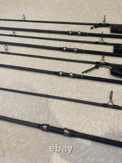 4 rod Shimano Tribal Velocity Carp Fishing Rods 3x 13ft 3lb 1x 12.6ft 5.5lb Spod