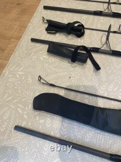 4 rod Shimano Tribal Velocity Carp Fishing Rods 3x 13ft 3lb 1x 12.6ft 5.5lb Spod