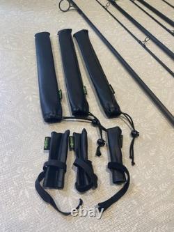 4 rod Shimano Tribal Velocity Carp Fishing Rods 3x 13ft 3lb 1x 12.6ft 5.5lb Spod