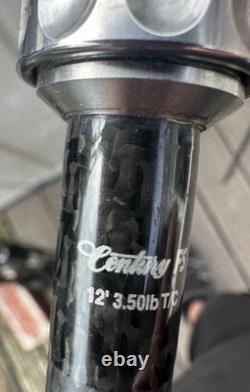 4 x Century fs 12ft 3.50lb TC Carp Rod Carbon Fibre 2pc matt version antitwist
