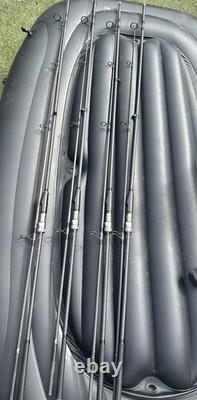 4 x Century fs 12ft 3.50lb TC Carp Rod Carbon Fibre 2pc matt version antitwist