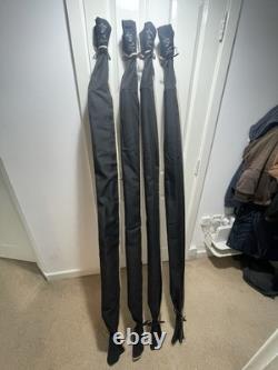 4x Tacklebox CFX Black Edition 12ft Continental Carp Rods