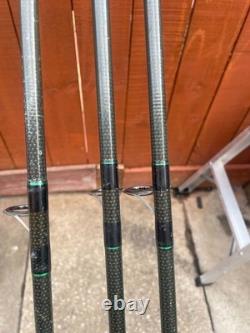 Armaldite MK II 12ft Carbon Carp Casting Rod Black/Green x3