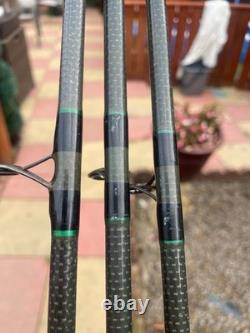 Armaldite MK II 12ft Carbon Carp Casting Rod Black/Green x3