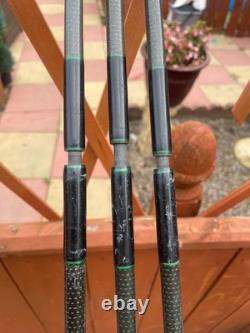 Armaldite MK II 12ft Carbon Carp Casting Rod Black/Green x3