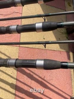 Armaldite MK II 12ft Carbon Carp Casting Rod Black/Green x3