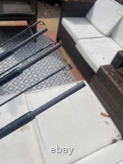 Armaldite MK II 12ft Carbon Carp Casting Rod Black/Green x3
