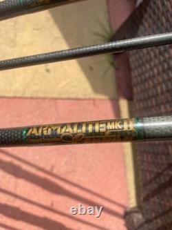 Armaldite MK II 12ft Carbon Carp Casting Rod Black/Green x3