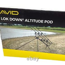 Avid Lok Down Altitude 3 Rod Pod Carp Fishing Tackle Equipment New A0480033