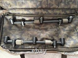 Avid Lok Down Compact Rod Pod 3 Rods in case Carp Fishing tackle