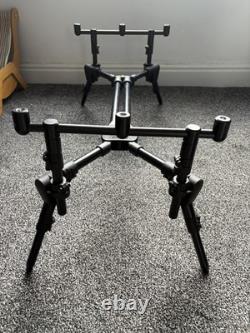 Avid Lok Down Compact Rod Pod 3 Rods in case Carp Fishing tackle