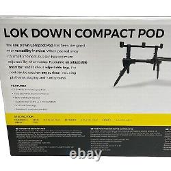 Avid Lok Down Compact Size 3 Rod Pod With Case Carp Fishing Tackle A0480022