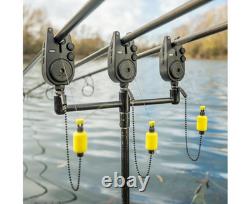 Avid VTX Bite Alarm 3 Rod Carp Fishing Bite Alarm Receiver Set A0500005