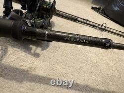 Brand new, never used Sonik Xtractor+ 2 9ft Rod Carp Rod and reels set up. 3lb