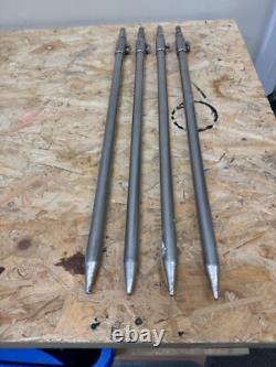 CARP FISHING TACKLE 4 x SOLAR TACKLE DOUBLE ADJUSTING BANKSTICKS, STORM POLES