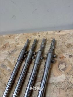 CARP FISHING TACKLE 4 x SOLAR TACKLE DOUBLE ADJUSTING BANKSTICKS, STORM POLES