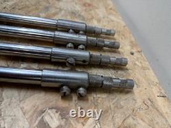 CARP FISHING TACKLE 4 x SOLAR TACKLE DOUBLE ADJUSTING BANKSTICKS, STORM POLES
