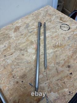 CARP FISHING TACKLE 4 x SOLAR TACKLE DOUBLE ADJUSTING BANKSTICKS, STORM POLES