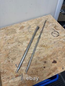 CARP FISHING TACKLE 4 x SOLAR TACKLE DOUBLE ADJUSTING BANKSTICKS, STORM POLES