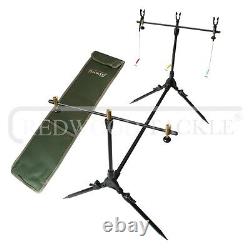 CARP TACKLE SET UP 3 X 12FT 2pc RODS + 3 BTR, FREESPOOL REELS/3 ALARMS/POD