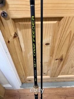 COARSE MATCH FISHING TACKLE DRENNAN DRX 12ft CARP FEEDER ROD, 4 TIPS & BAG