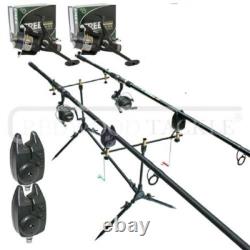 Carp 2 Way Rod Set Up /Reels & Line/Pod/Alarms/Rods