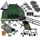 Carp Fishing Kit Set Up 10ft Rods Reels Chair Tackle Pack Net Bait 3 Rod Mega