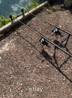 Carp Fishing Set Up Rods, Reels, Alarms, pod stand, bobbins RRP £557