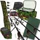 Carp Fishing Setup 3 Rods & Reels With Camo Carryall + Rod Holdall Tackle & Bait